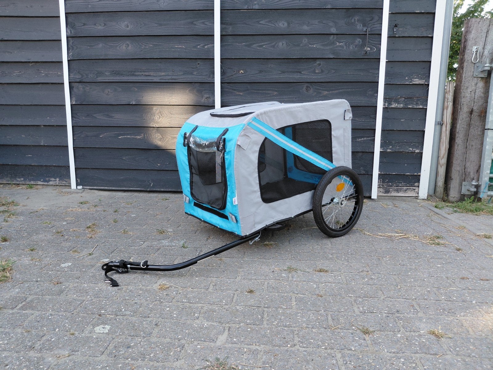Hondenfietskar - VidaXL buggy hond, Fietsen en Brommers, Fietsaccessoires | Aanhangers en Karren, Ophalen, Gebruikt, Opvouwbaar