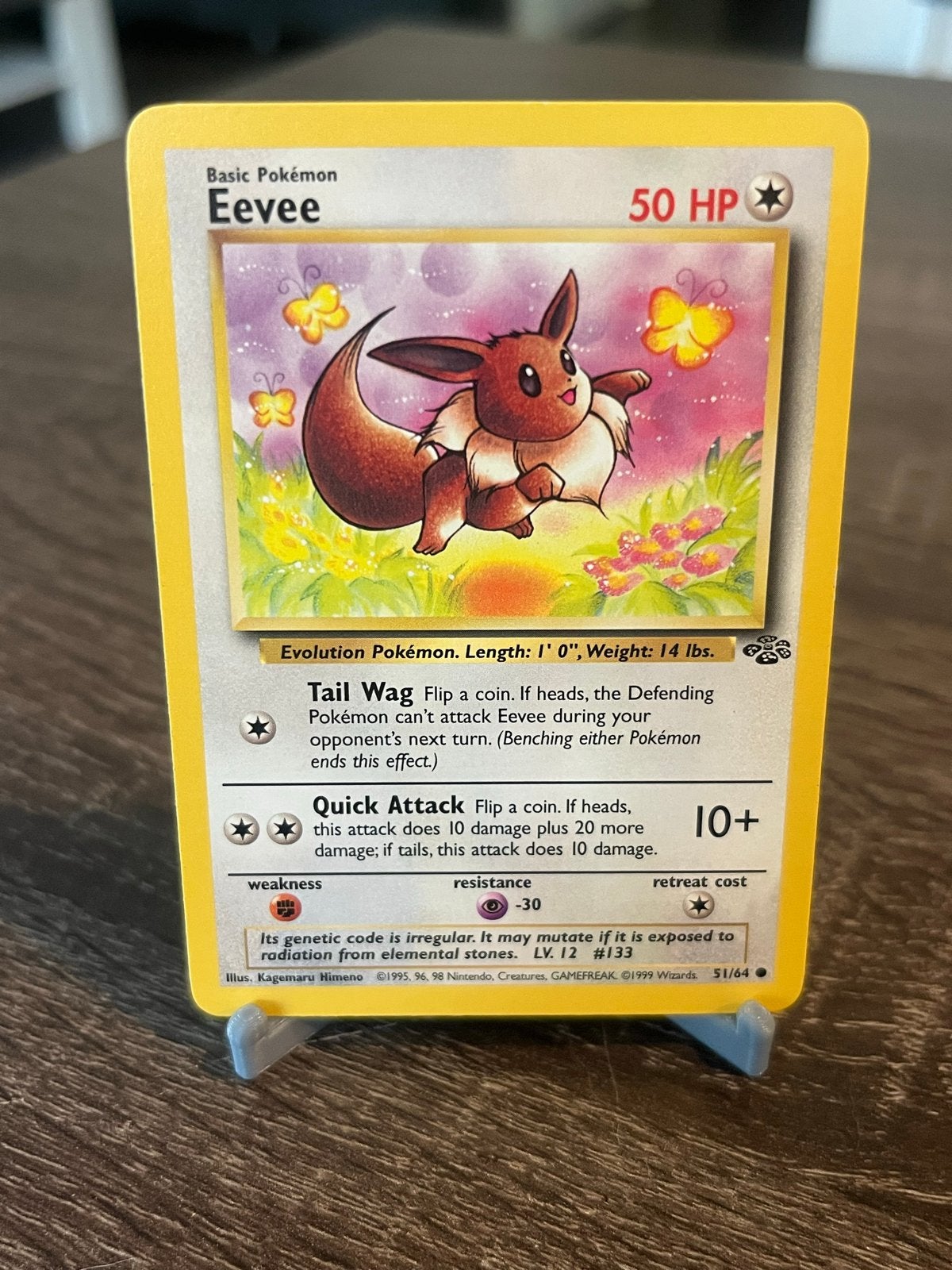 Pokémon Eevee (51/64) - Jungle Set - EX, Ophalen of Verzenden, Gebruikt, Losse kaart