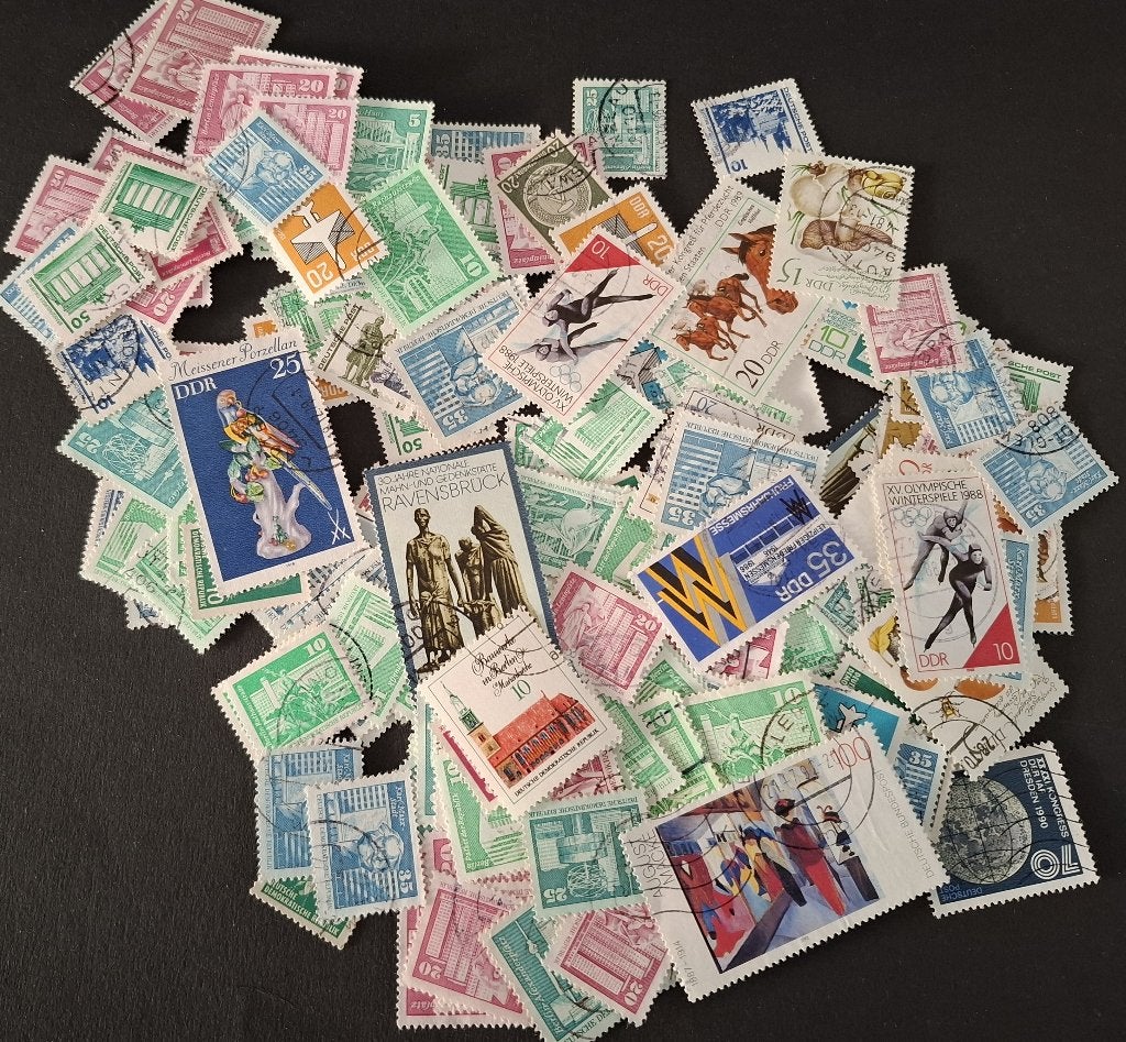 Postzegels DDR - Deutsche Post, Verzenden, DDR, Gestempeld