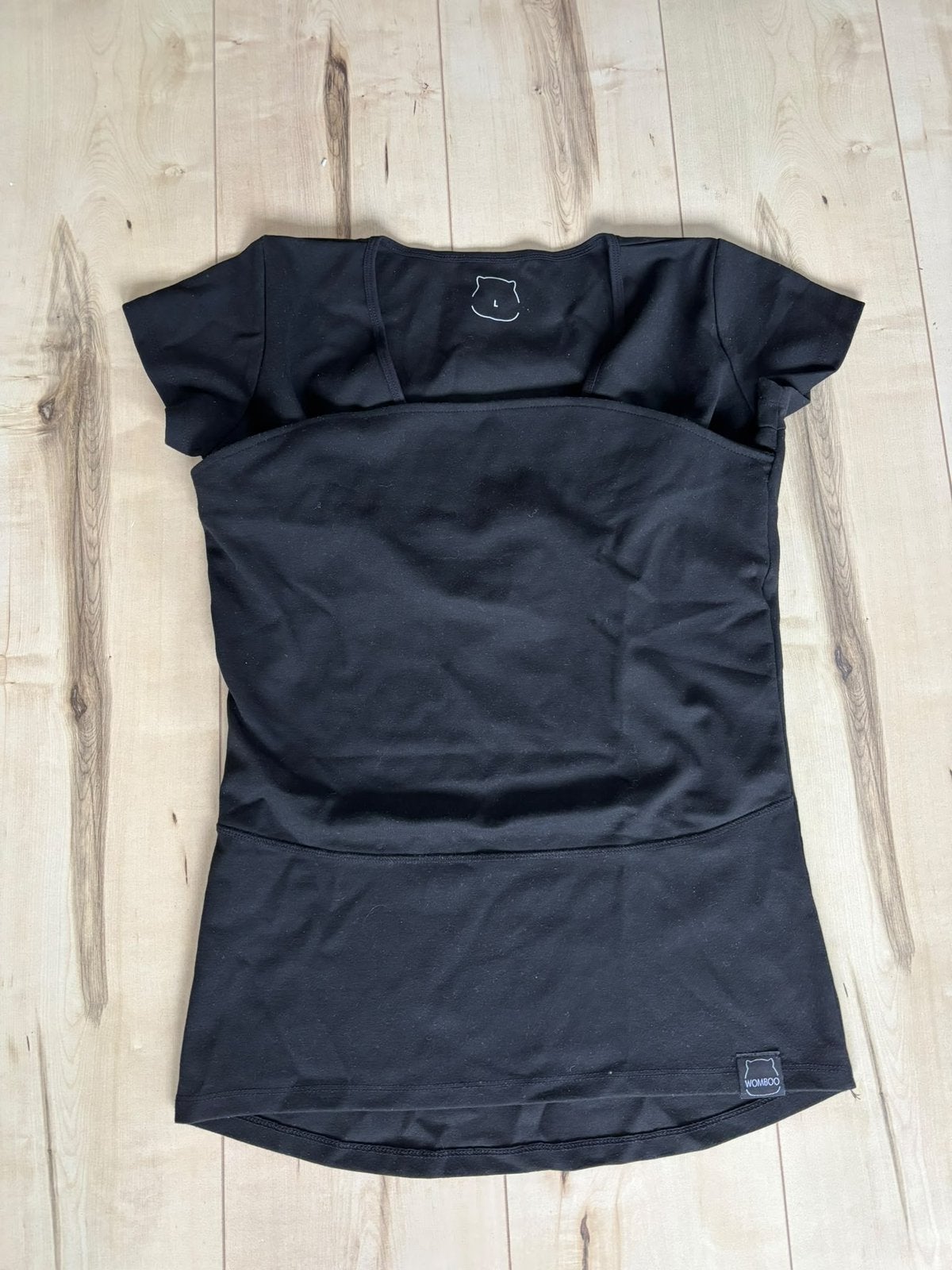 Womboo t-shirt met draagzak baby - vrouw maat L, Overige merken, Ophalen of Verzenden, Zo goed als nieuw, Rug