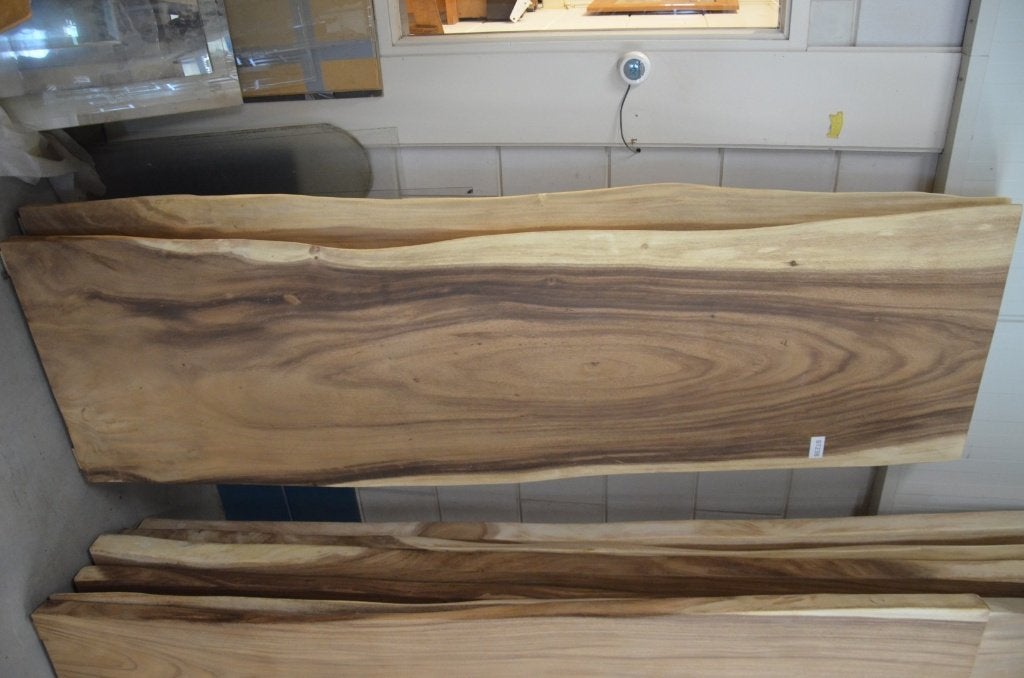 Boomstamtafel 250 cm suar -BT 238 - 2,5 meter boomstamtafel, Overige houtsoorten, Vijf personen of meer, Rechthoekig, Nieuw