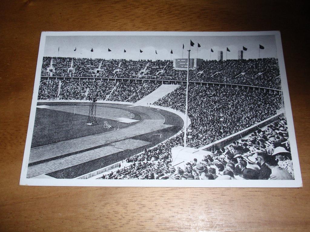 Berlin Olympische spelen Stadion met Publiek Duitsland, Verzenden, 1920 tot 1940, Ongelopen, Duitsland