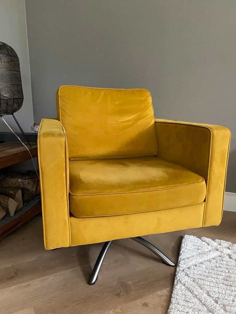 Eijerkamp Draai Fauteuil - Comfortabel en Stijlvol, Ophalen, Gebruikt, Stof, 75 tot 100 cm