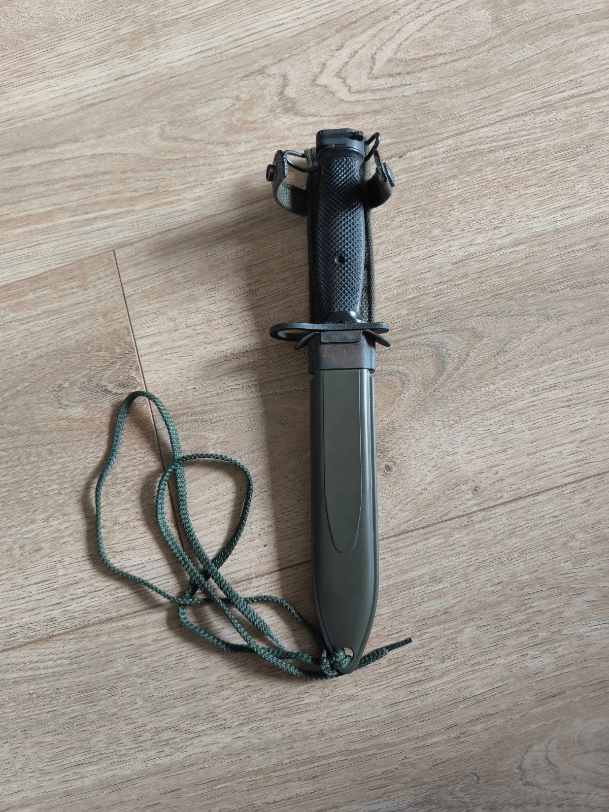 US M7 Carl Eickhorn bajonet met M8A1 schede - 29½ cm, Verzamelen, Ophalen of Verzenden, Landmacht, Amerika, Mes of Dolk