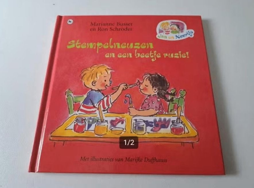Jan En Noortje - Stempelneuzen En Een Beetje Ruzie, Boeken, Kinderboeken | Kleuters, Ophalen of Verzenden, Gelezen, Fictie algemeen