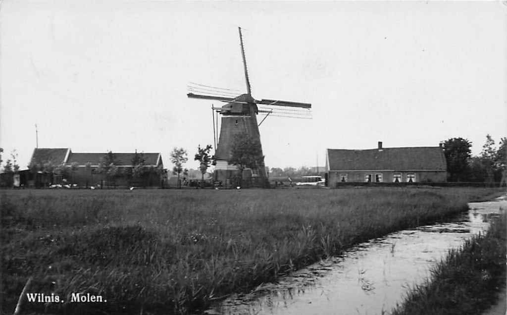 AN133 Wilnis Molen 1942 Newo Fotokaart, Verzamelen, Verzenden, 1940 tot 1960, Gelopen, Utrecht