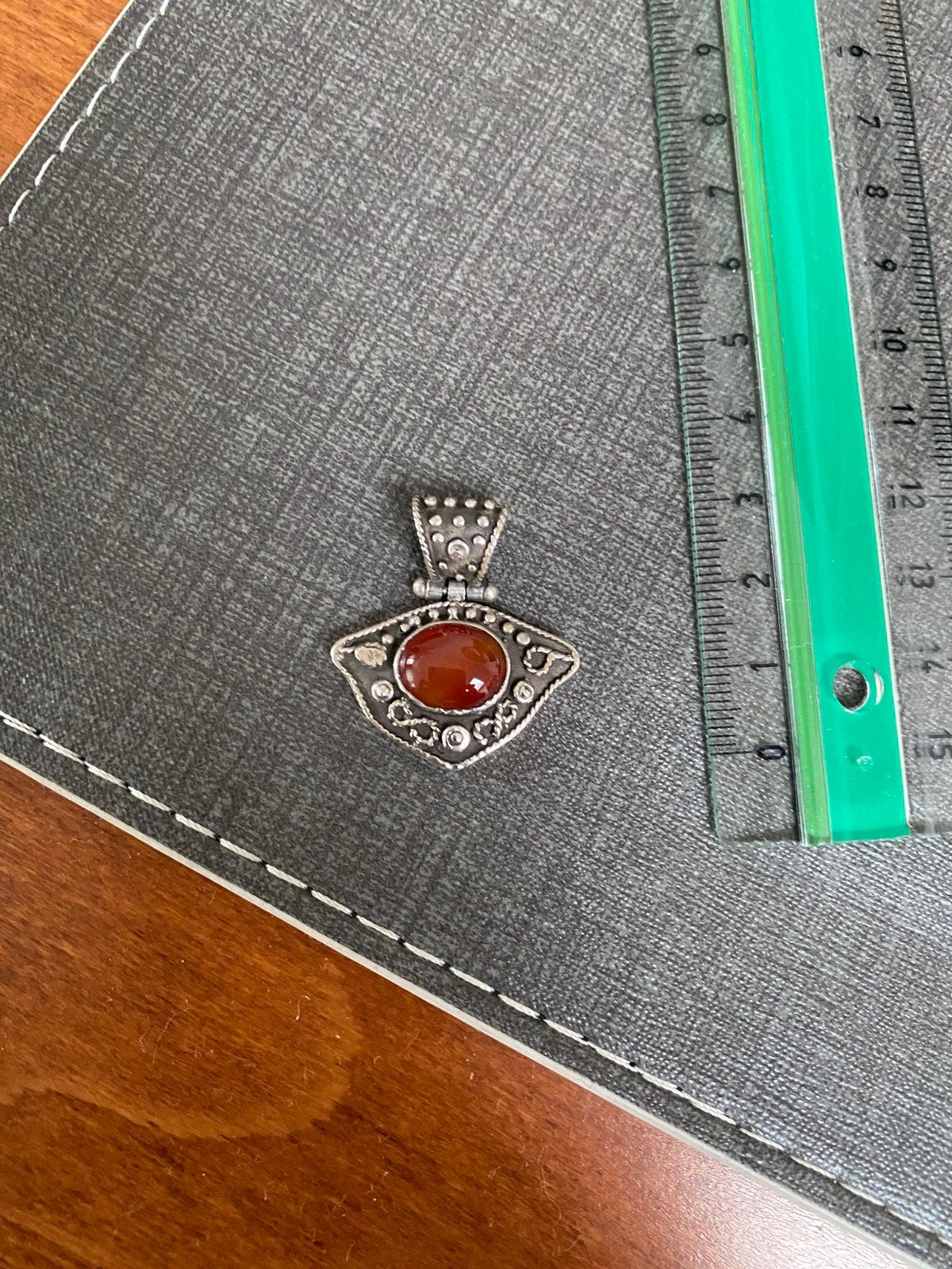 Hanger zilver met carneool, Ophalen of Verzenden, Zilver