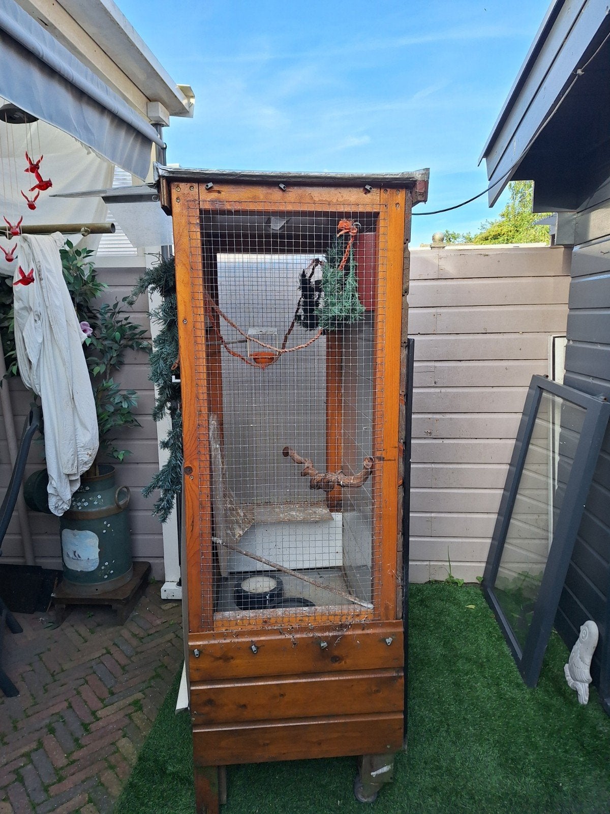 Vogel hok, Ophalen of Verzenden, Hout, Vogelkooi