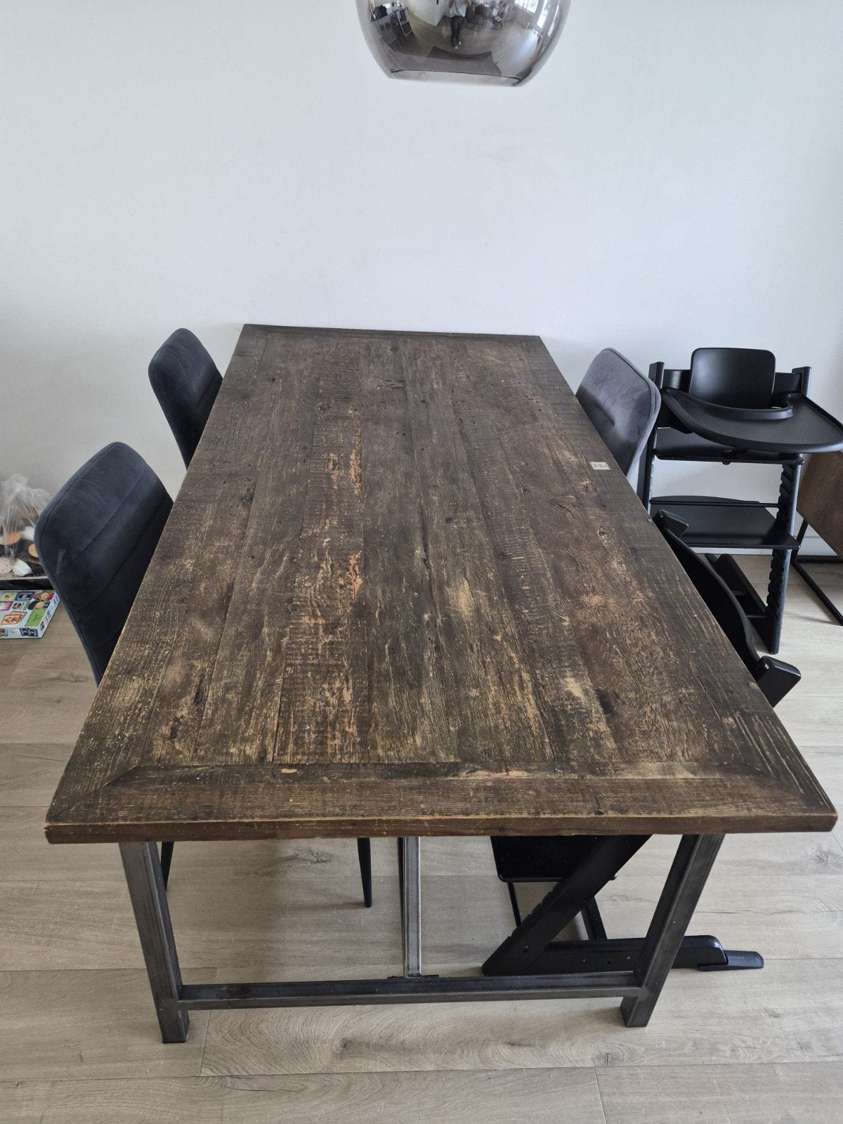 Houten tafel te koll, Ophalen, 200 cm of meer, 50 tot 100 cm, Zo goed als nieuw