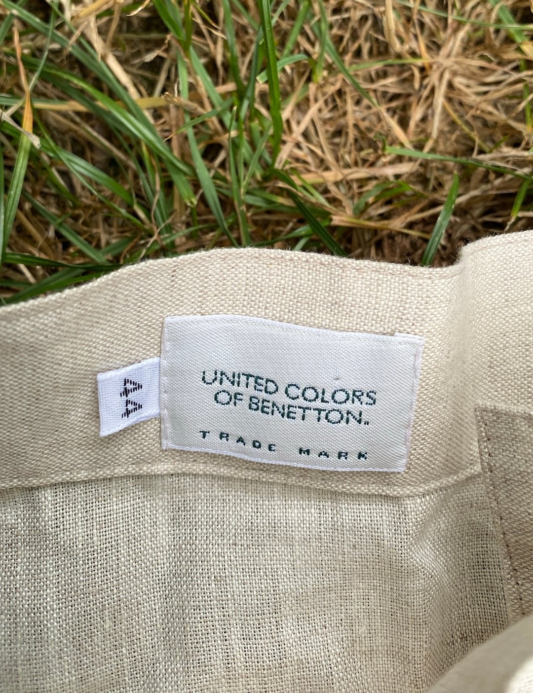 Gloednieuwe linnen rok United Colors of Benetton, Overige kleuren, Maat 42/44 (L), Nieuw, Ophalen of Verzenden