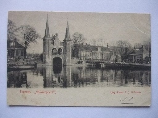 P288 Sneek - Waterpoort - 1902, Verzenden, Voor 1920, Gelopen, Friesland