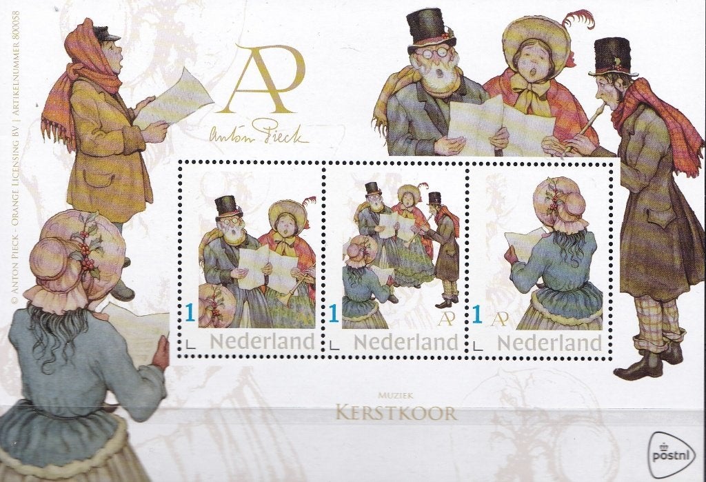 Anton Pieck – Muziek: Kerstkoor – MNH, Verzenden, Na 1940, Postfris