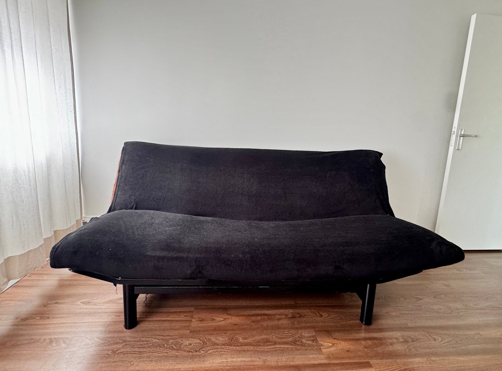 Slaapbank, Ophalen, Zo goed als nieuw, Tweepersoons, 140 cm