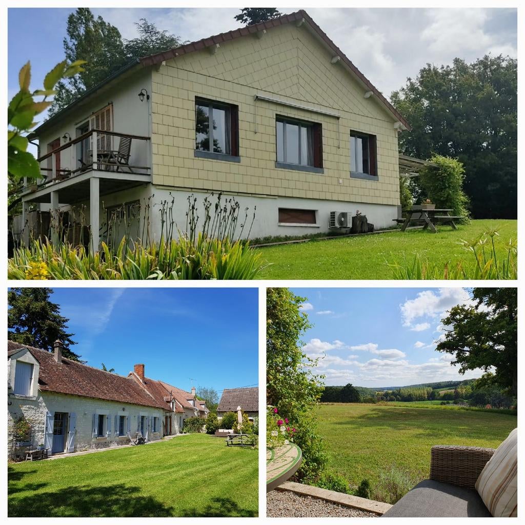Wonen met gîtes op 3ha, midden Frankrijk, geweldig uitzicht, Huizen en Kamers, Buitenland, Frankrijk, Woonhuis, Landelijk, Verkoop zonder makelaar