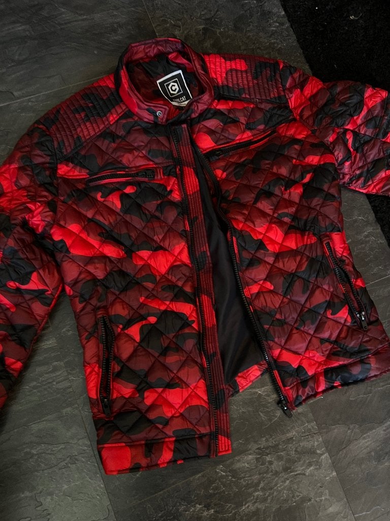 rode Camo jas maat xxl, Ophalen of Verzenden, Zo goed als nieuw, Overige maten, Rood