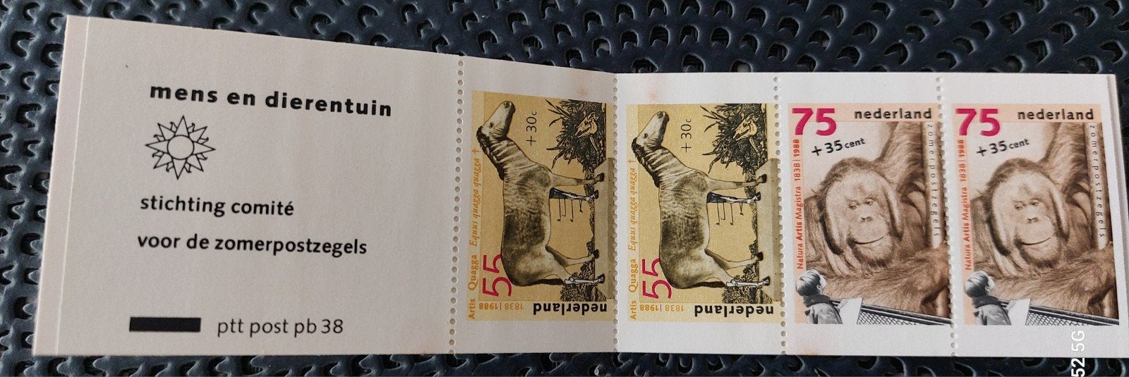 Zomerpostzegels 1988 - Mens en Dierentuin, Ophalen of Verzenden, Na 1940, Postfris