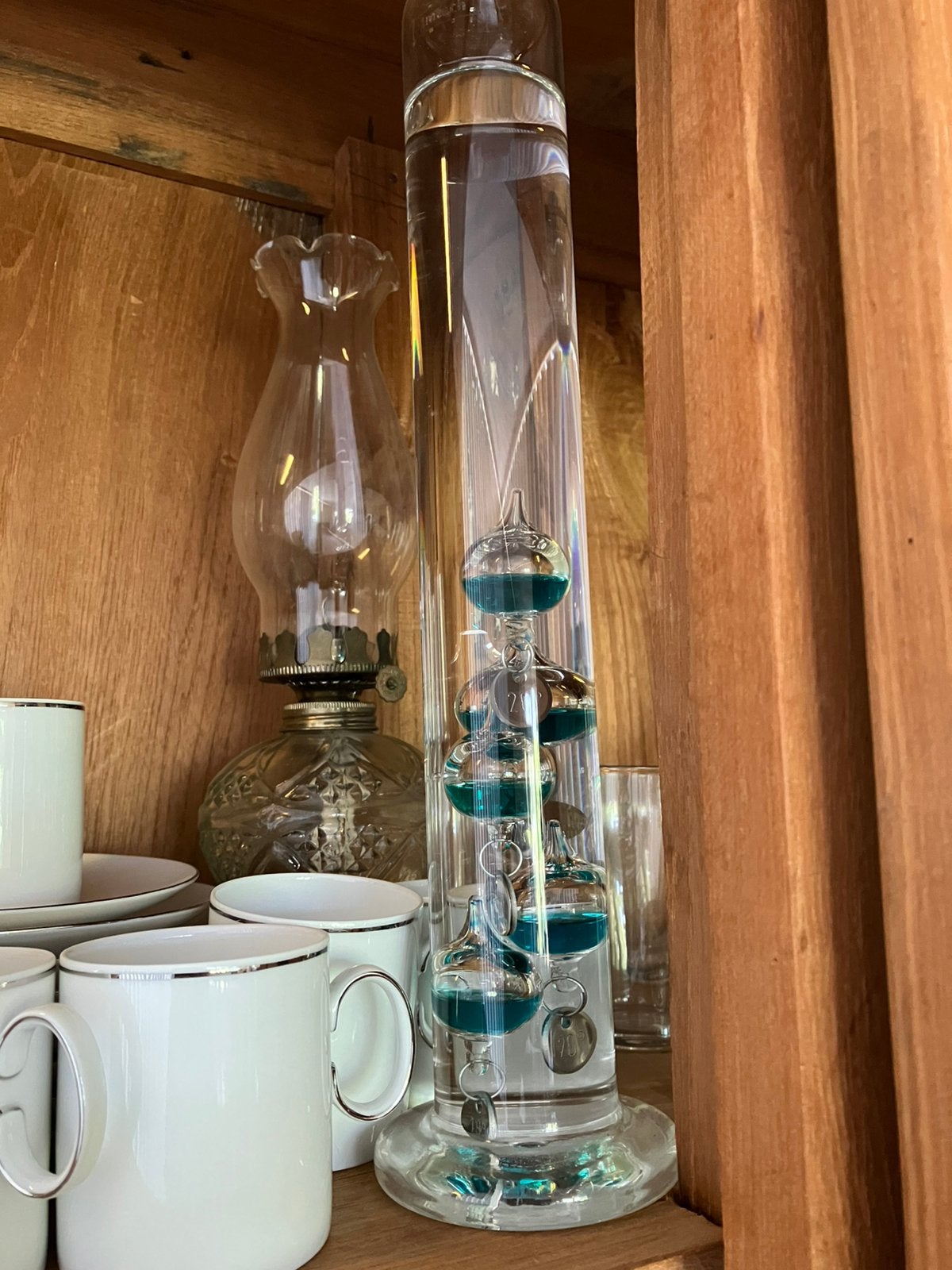 Galileo thermometer, Ophalen