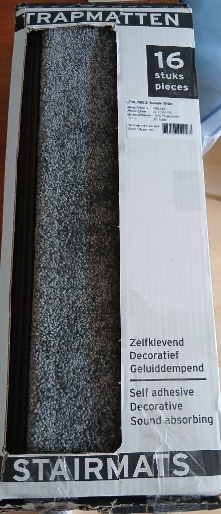trapmatten 16x antraciet grijs, Huis en Inrichting, Minder dan 50 cm, 50 tot 100 cm, Nieuw, Ophalen of Verzenden