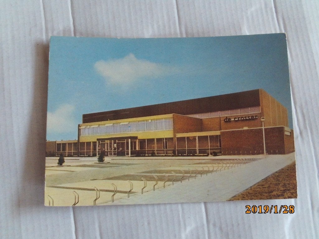 ansichtkaart werkendam-biesbosch sporthal de crosser, Ophalen of Verzenden, 1980 tot heden, Ongelopen, Noord-Brabant