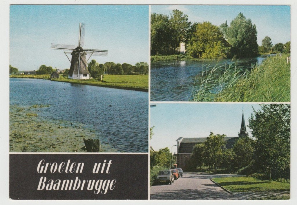 Baambrugge 3 luik Molen 't Gein Kerk 1984 Ongelopen, Verzamelen, Verzenden, 1980 tot heden, Ongelopen, Utrecht