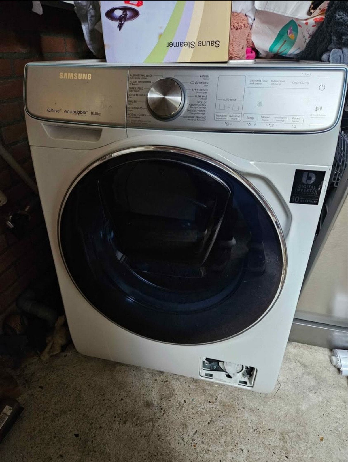 Samsung AddWash Wasmachine 10 kg - Nieuwe deur, Witgoed en Apparatuur, Wasmachines, Gebruikt, Voorlader, 10 kg of meer, Ophalen