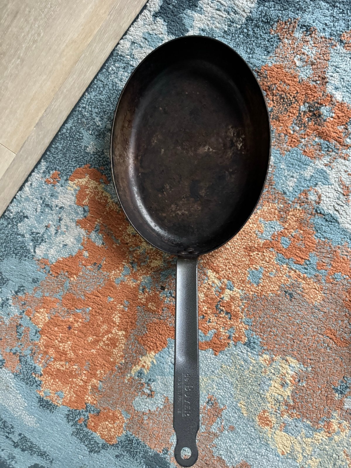 De Buyer Koekenpan - Gietijzeren Pan - Made in France, Huis en Inrichting, Koekenpan, Gebruikt, Gietijzer, De Buyer