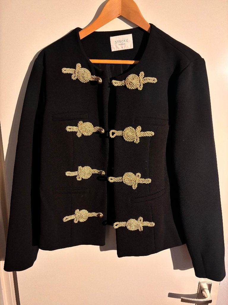 Navy jasje Stroke Amsterdam, Zwart, Maat 42/44 (L), Ophalen of Verzenden, Zo goed als nieuw