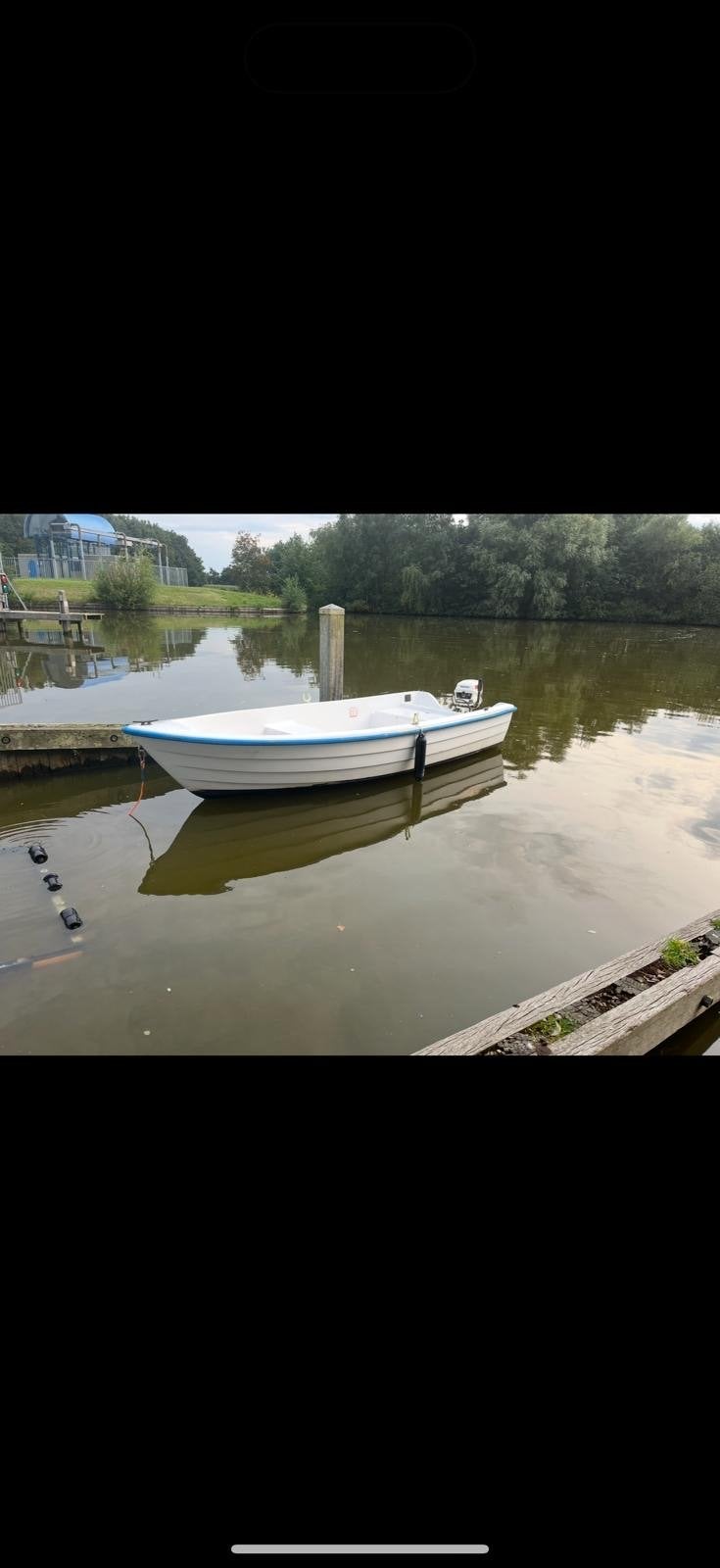 Nette boot met Johnson 6pk motor en trailer, Ophalen of Verzenden, Gebruikt