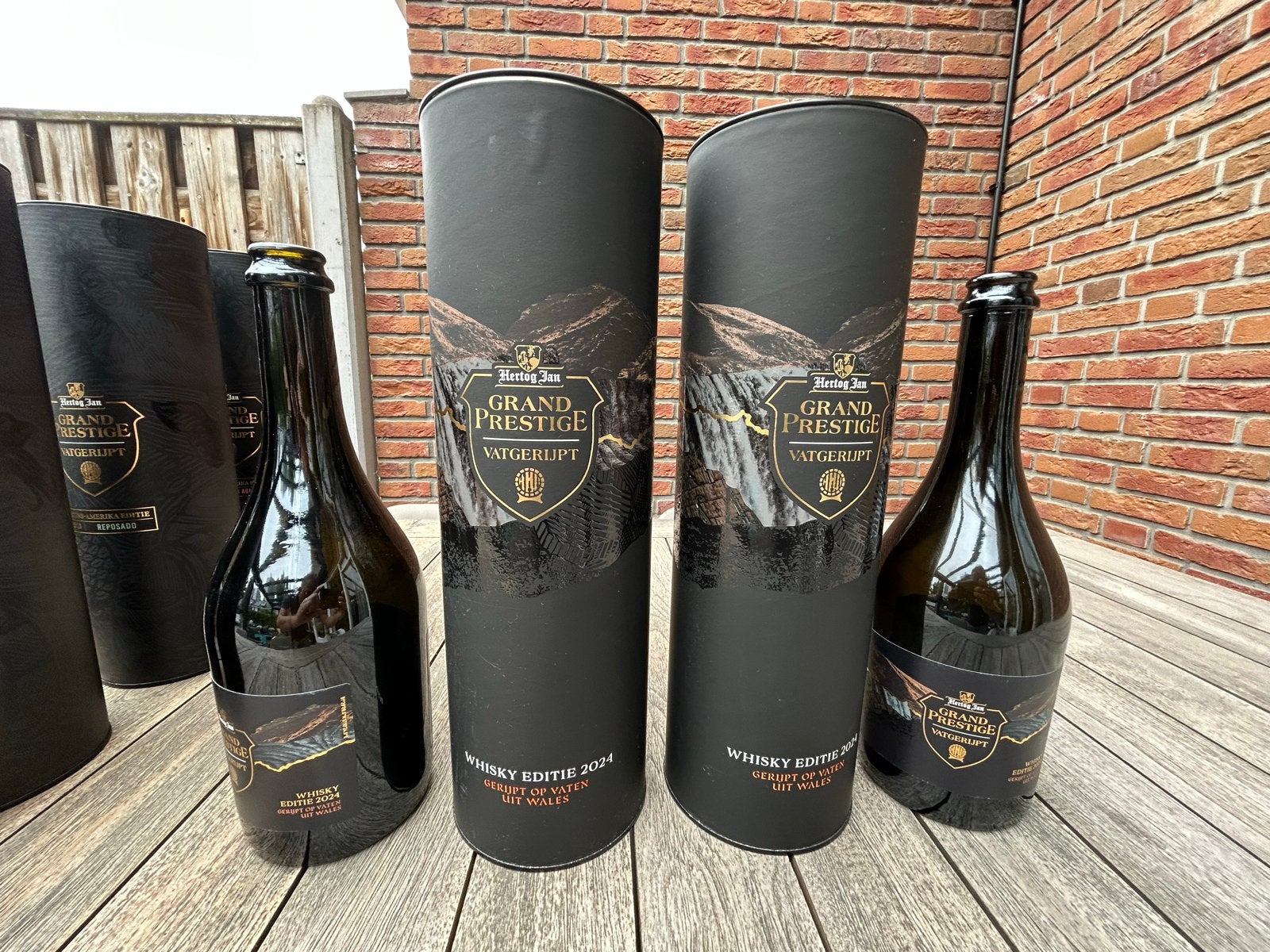 Hertog Jan Grand Prestige Vatgerijpt Whisky Editie 2024, Ophalen of Verzenden, Gebruikt