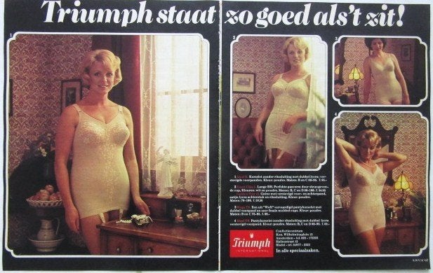 40 vintage advertenties reclames ondergoed 75-80 korset BH, Ophalen of Verzenden, Gebruikt, Overige typen