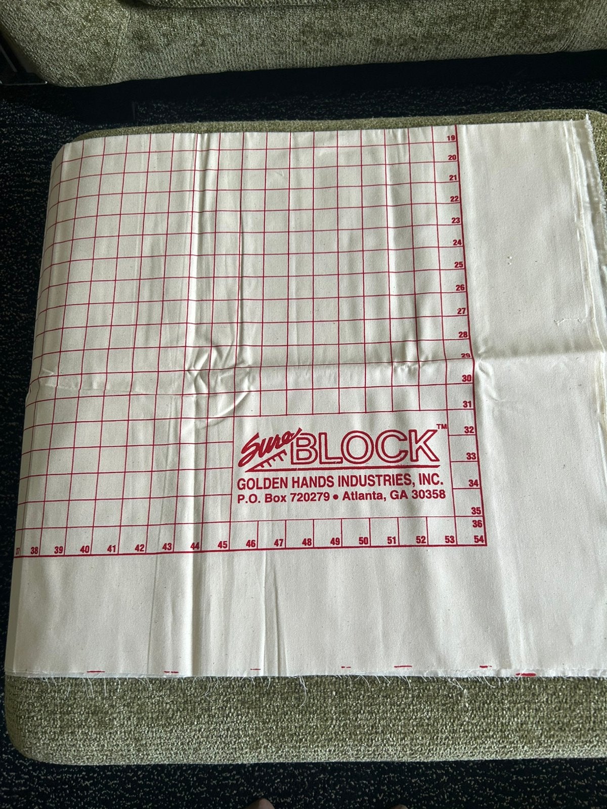 Nieuwe Quilt steijkonderlegger met cm en inches, Ophalen of Verzenden, Nieuw, Kunst en Creatief