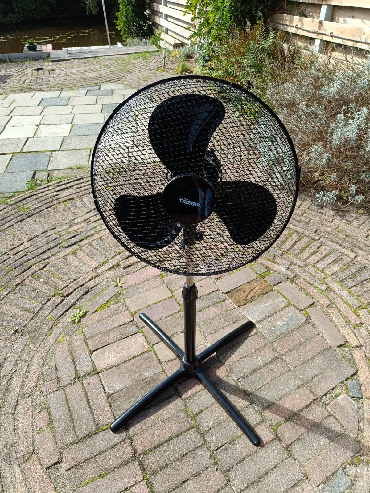 Tristar Staande Ventilator PD-3814E - Zwart, Witgoed en Apparatuur, Ophalen of Verzenden, Zo goed als nieuw, Statiefventilator