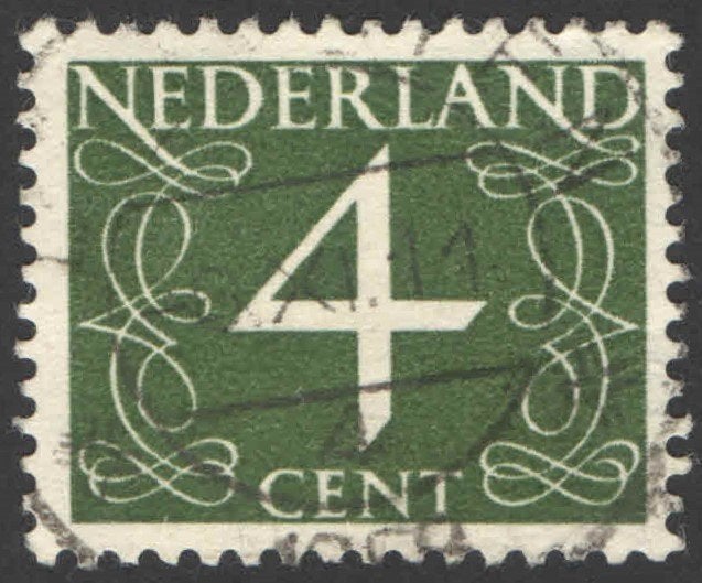 Nederland NVPH nr 464 gestempeld, Postzegels en Munten, Ophalen of Verzenden, Na 1940, Gestempeld