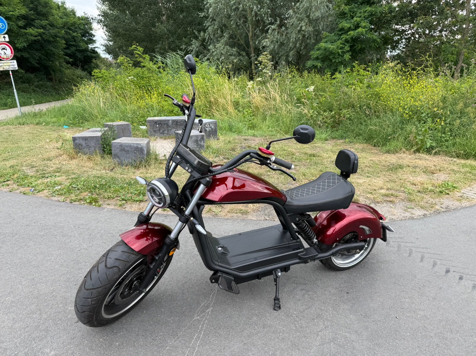 E-chopper 6.0 45ah snor 55km/u 2021 1361km rood, Elektrisch, Zo goed als nieuw, Ophalen, Overige merken