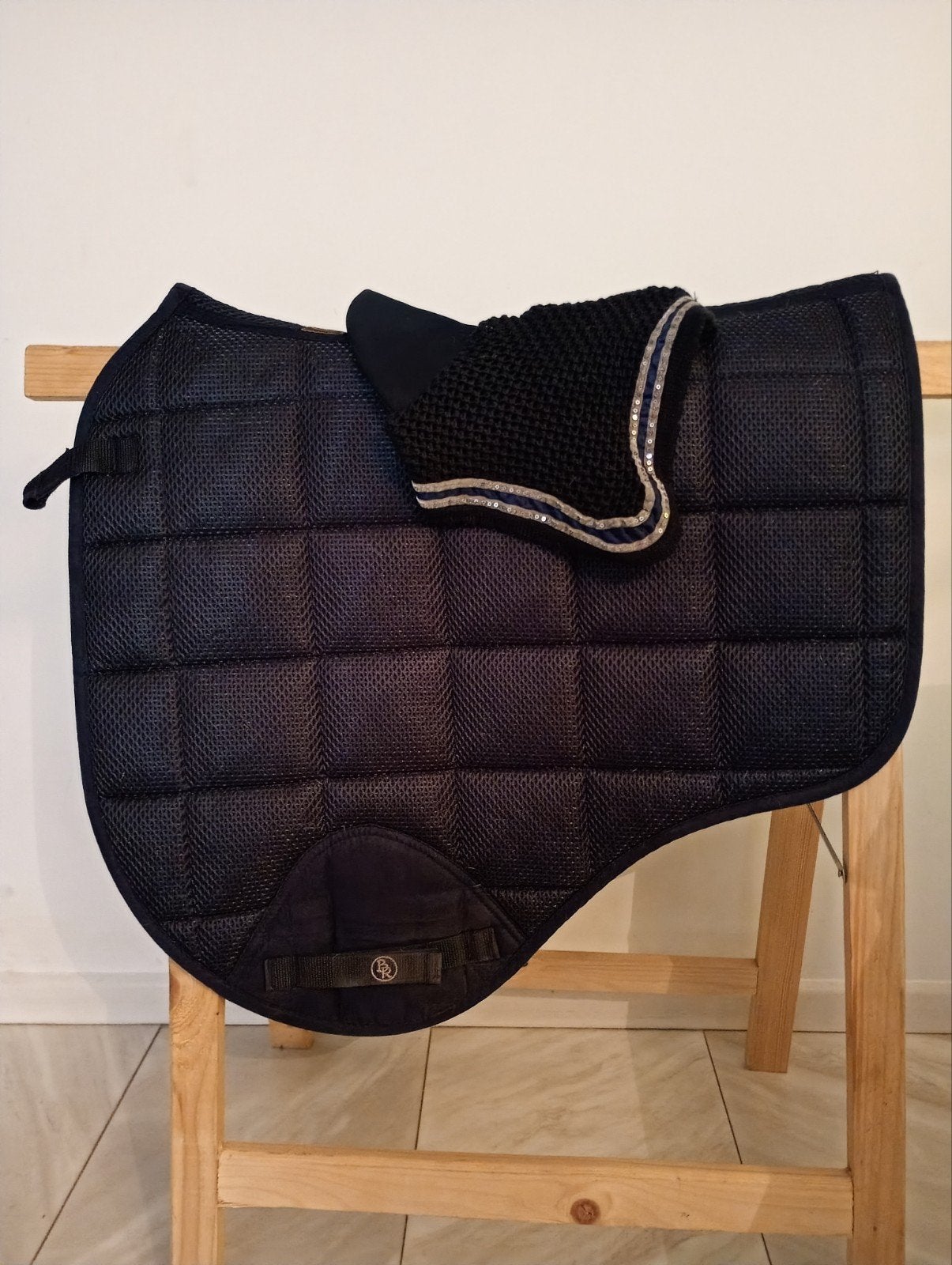 set springdekje br en oornetje eskadron, blauw/navy, full., Full (L), Ophalen of Verzenden, Blauw, Springdekje