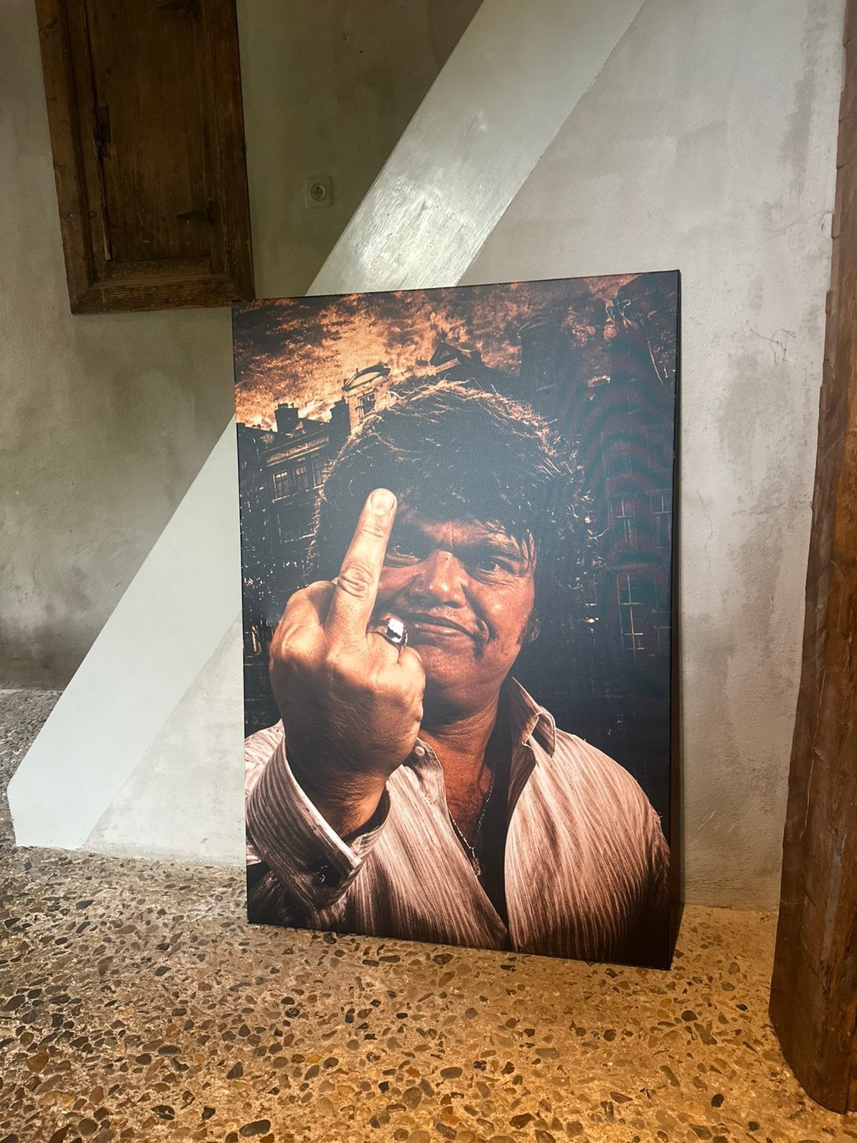 Andre hazes canvasdoek schilderij, Ophalen of Verzenden, Nieuw, 100 tot 125 cm, Schilderij