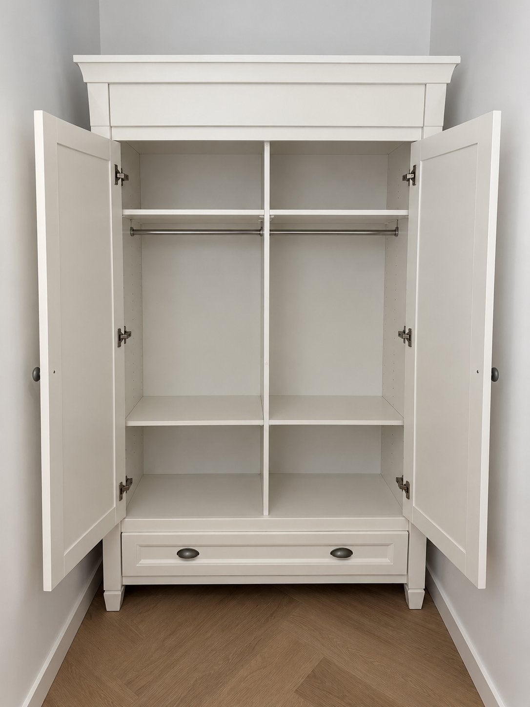Twf Marbella kledingkast met legplanken en hangruimte, Ophalen, 50 tot 100 cm, Zo goed als nieuw, Met lade(s)