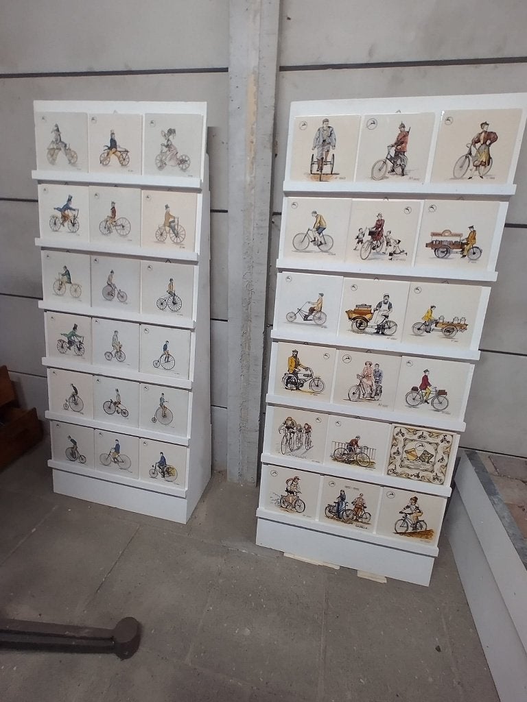 Complete collectie Gazelle tegels, 36 stuks, incl. displays, Ophalen
