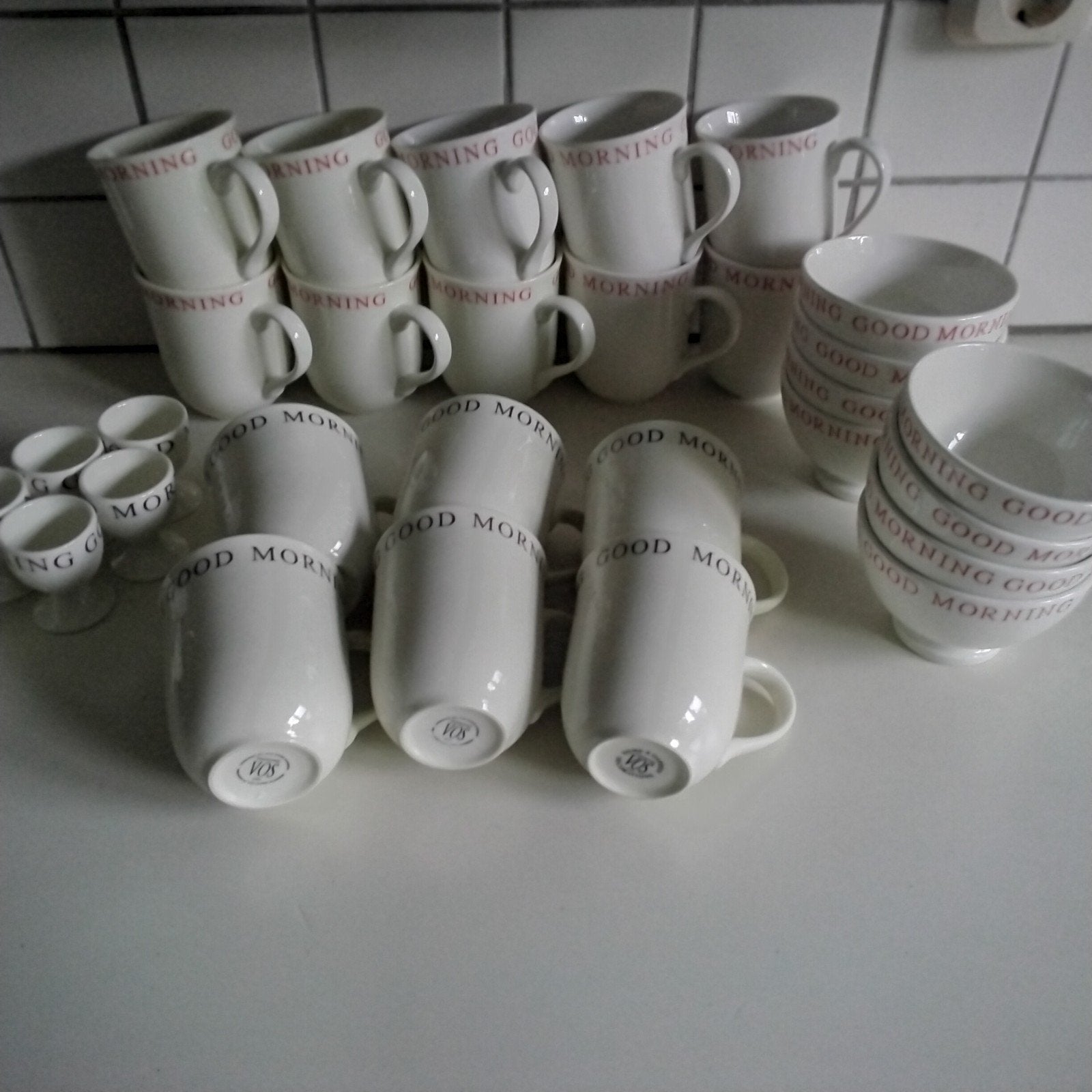 Vos " good morning" items, Ophalen of Verzenden, Overige stijlen, Kop(pen) en/of Schotel(s)