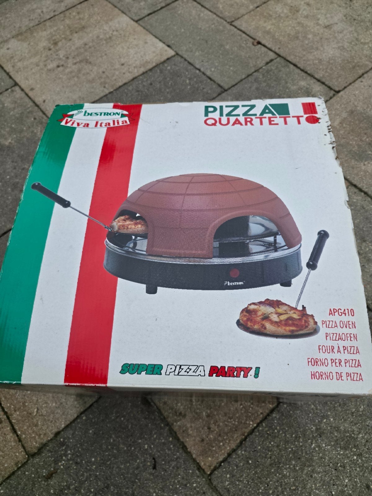 Bestron Pizza Quartetto Pizzaoven - Super Pizza Party!, Ophalen, Nieuw, Bestron