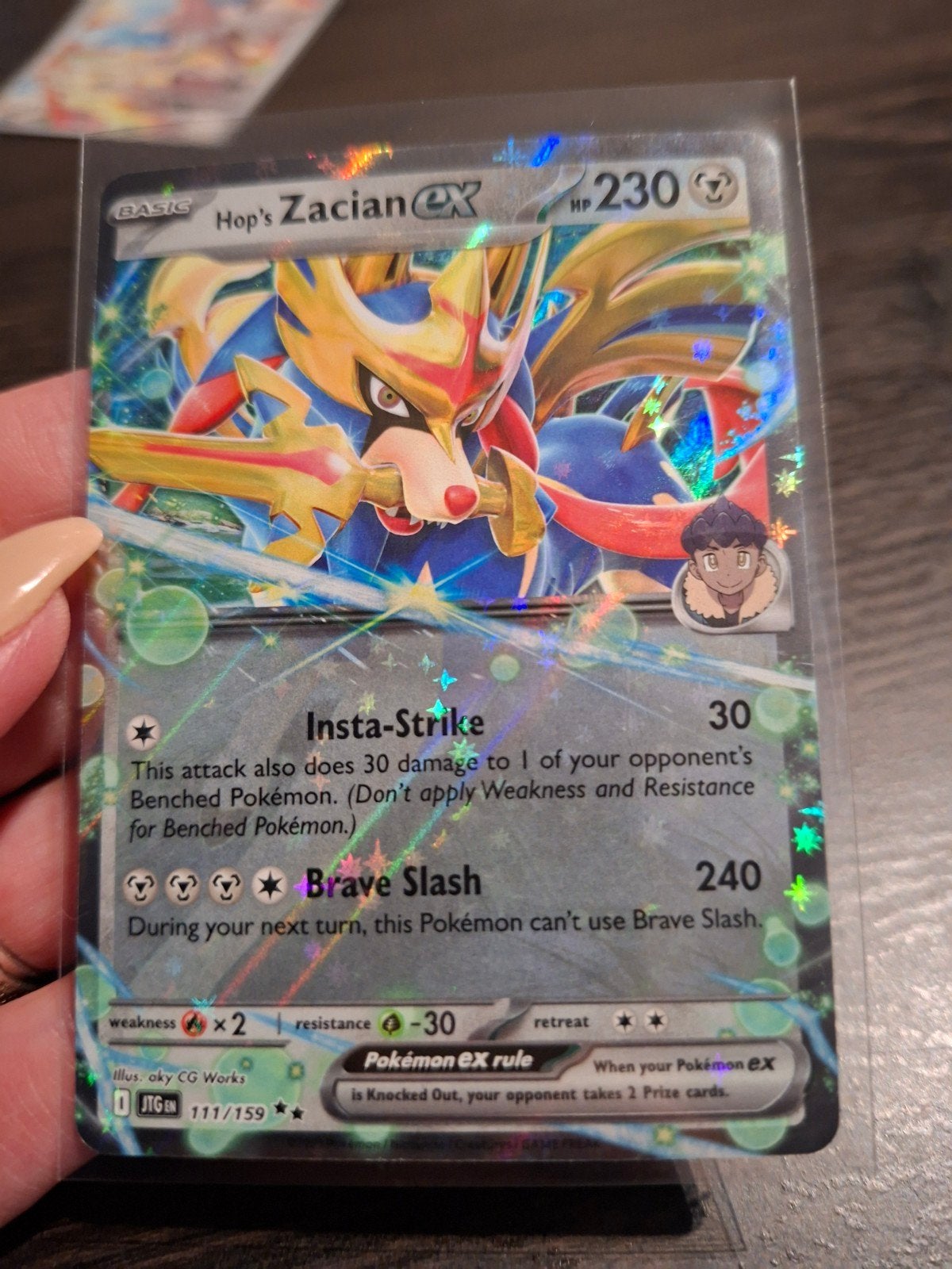 Zacian 111 pokémon kaart, Ophalen of Verzenden, Nieuw, Losse kaart