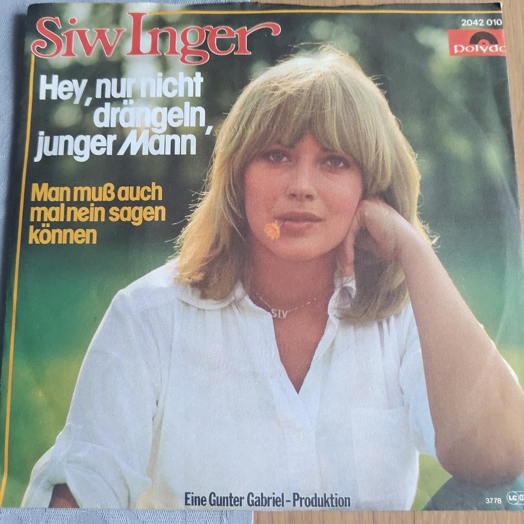 Siw Inger - Hey, nur nicht drängeln, junger Mann Single, Ophalen of Verzenden, 7 inch