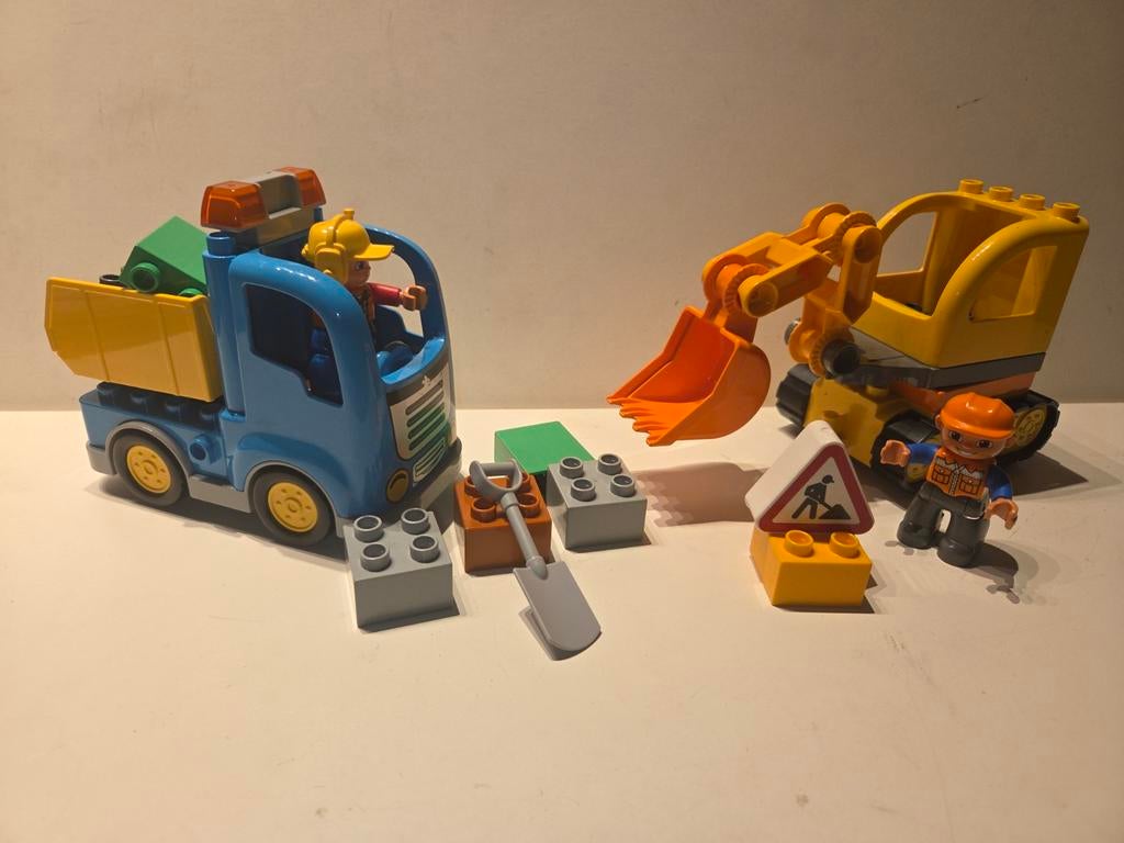 Lego Duplo 10812 Rupsband Graafmachine - Compleet, Compleet, Ophalen of Verzenden, Zo goed als nieuw, Duplo