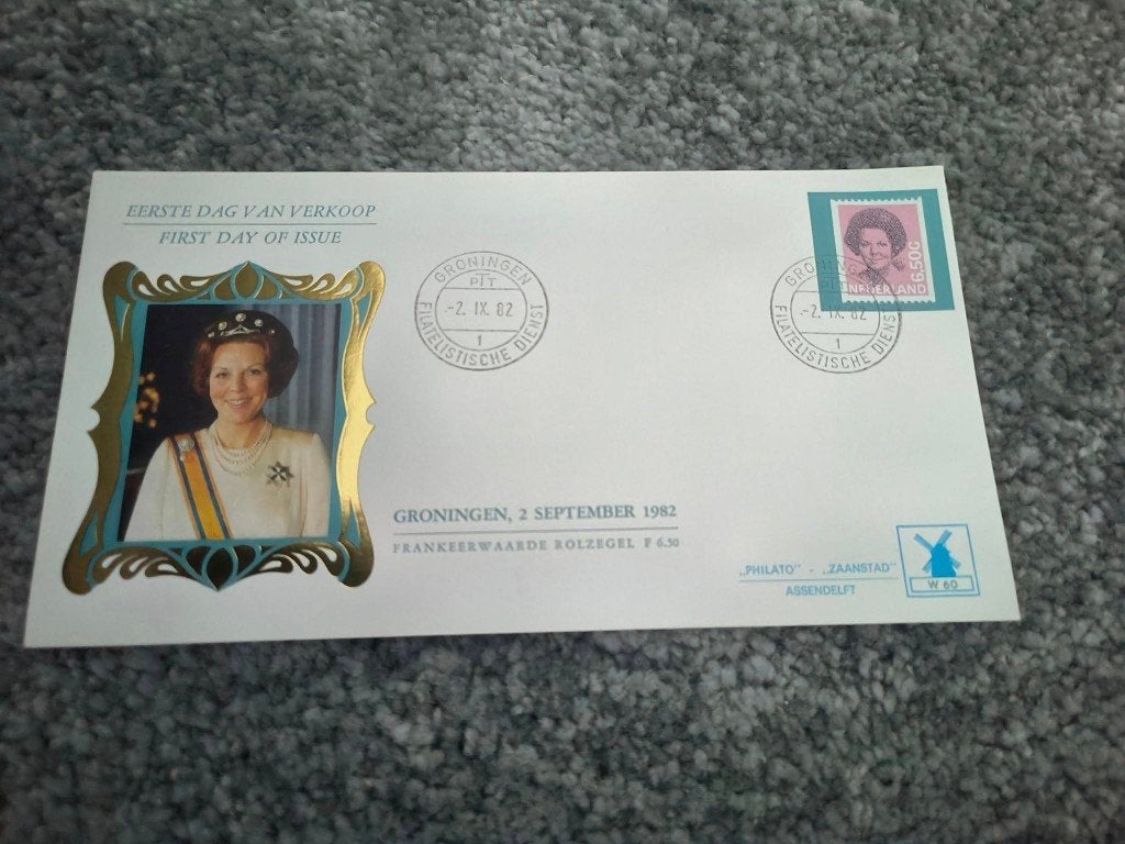 Fdc Frankeerwaarde rolzegel Fl 6,50,-, Postzegels en Munten, Postzegels | Eerstedagenveloppen, Ophalen of Verzenden, Onbeschreven