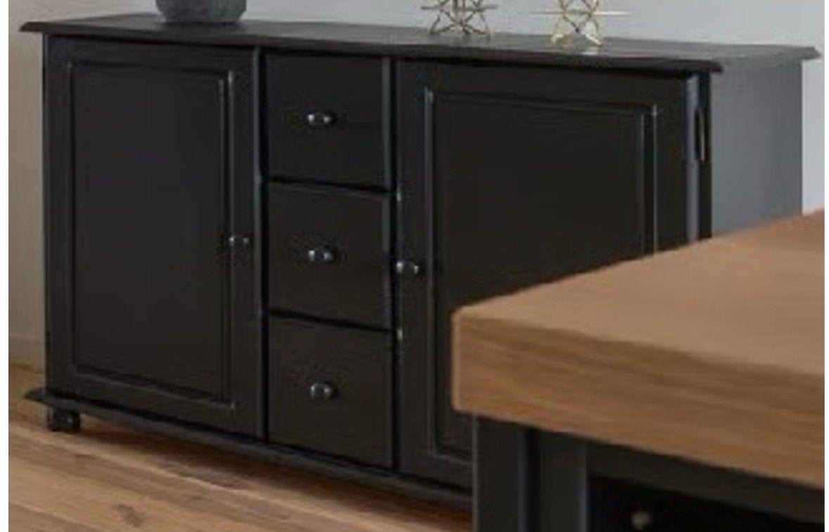 Zwart Dressoir 120x85x44 lades en legplanken - Farrow & Ball, Ophalen, Gebruikt, 25 tot 50 cm, Overige houtsoorten
