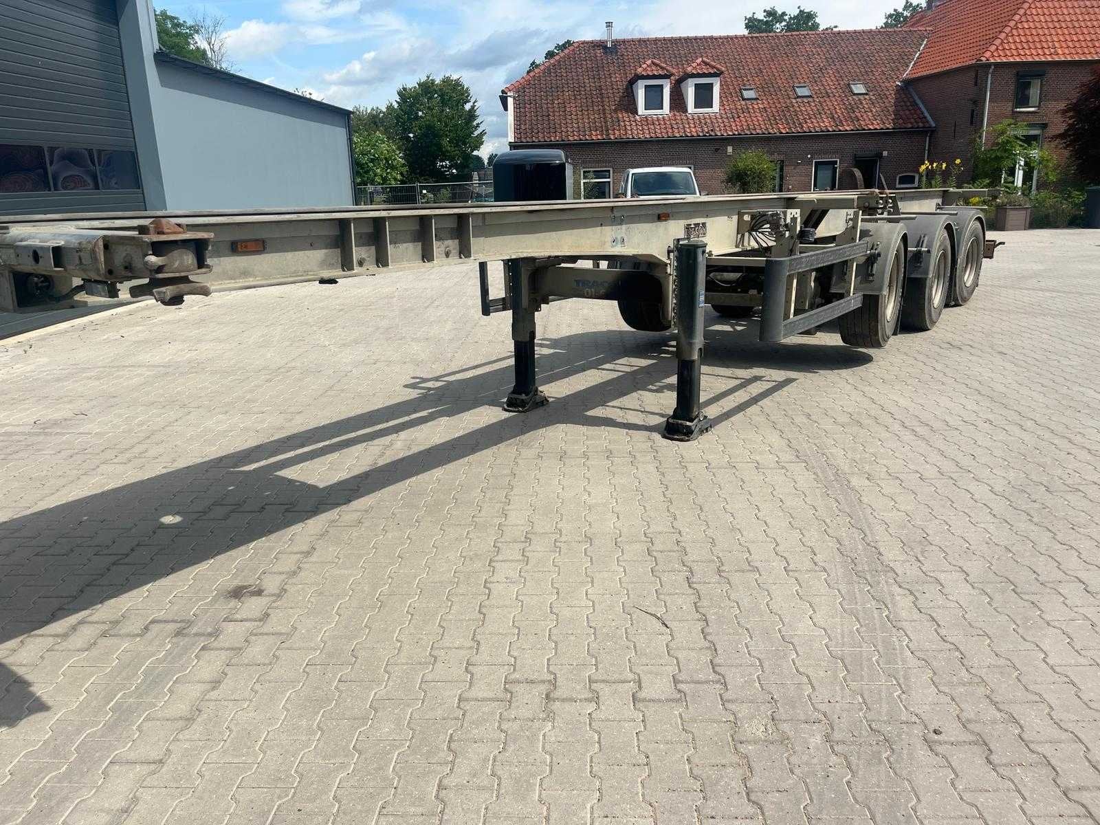2014 Tracon Trailers TO1530 Oplegger / chassis, Auto's, Overige brandstoffen, Origineel Nederlands, Bedrijf, Aanhangers en Opleggers