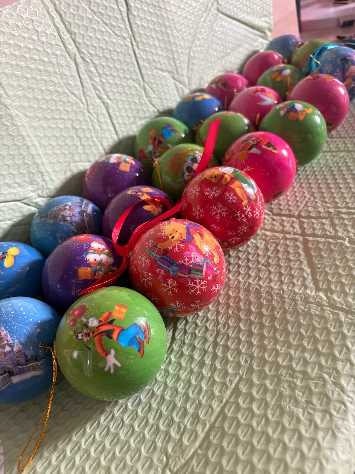 Grote Lot Disney Kerstballen Set (24 stuks), Ophalen of Verzenden