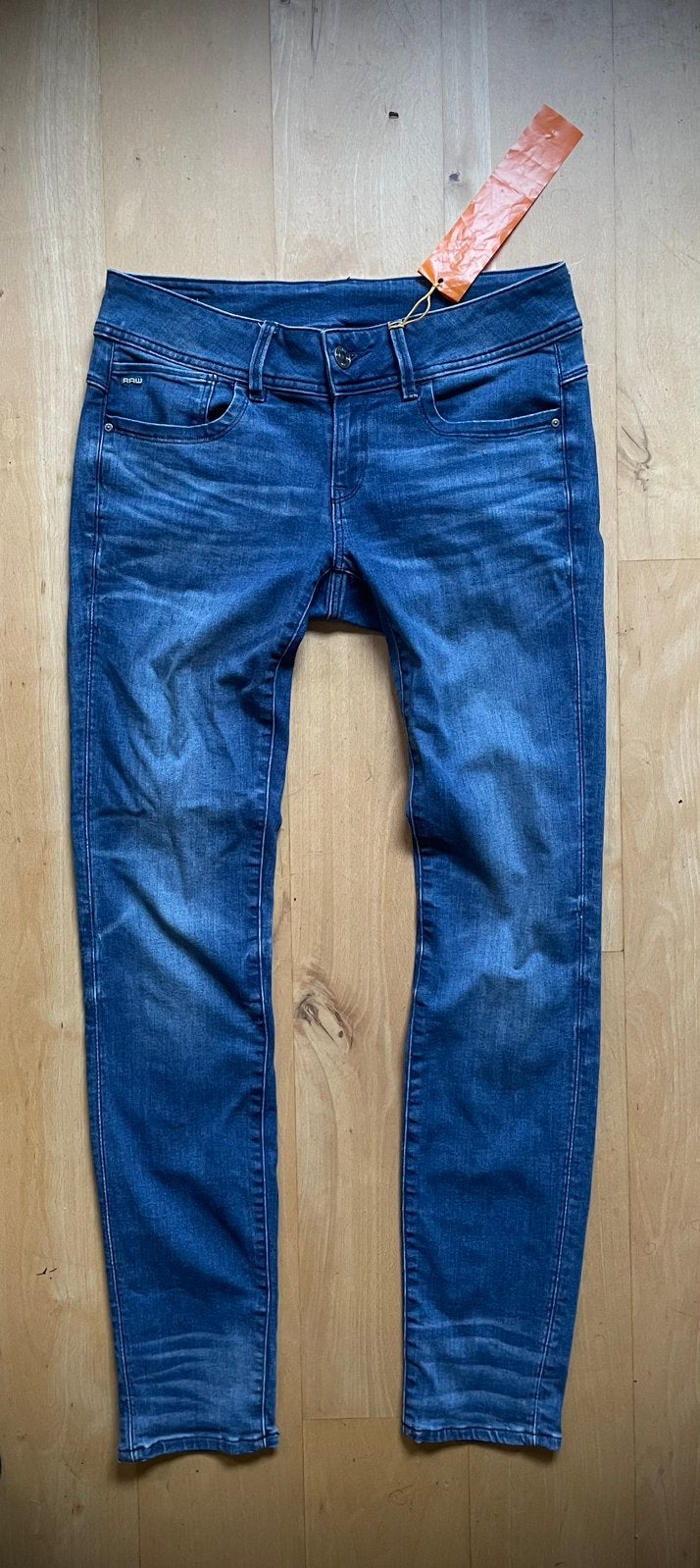 G Star Lynn Mid Skinny jeans WMN W29 L32, Ophalen of Verzenden, Zo goed als nieuw, Blauw, W28 - W29 (confectie 36)