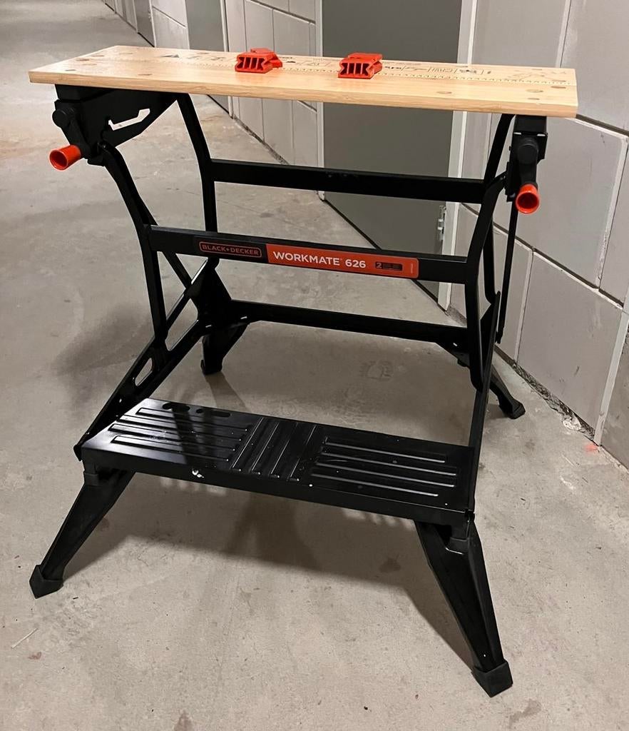 Black+Decker Workmate 626 Werkbank - Inklapbaar, Doe-het-zelf en Verbouw, Werkbanken, Ophalen, Gebruikt, 70 tot 120 cm, Bankschroef
