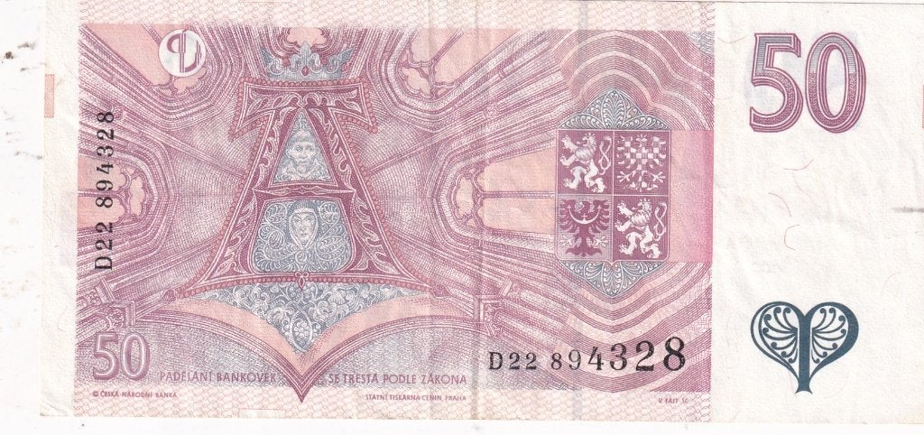 Tsjechië 50 kronen 1997, Postzegels en Munten, Bankbiljetten | Europa | Niet-Eurobiljetten, Verzenden, Overige landen, Los biljet